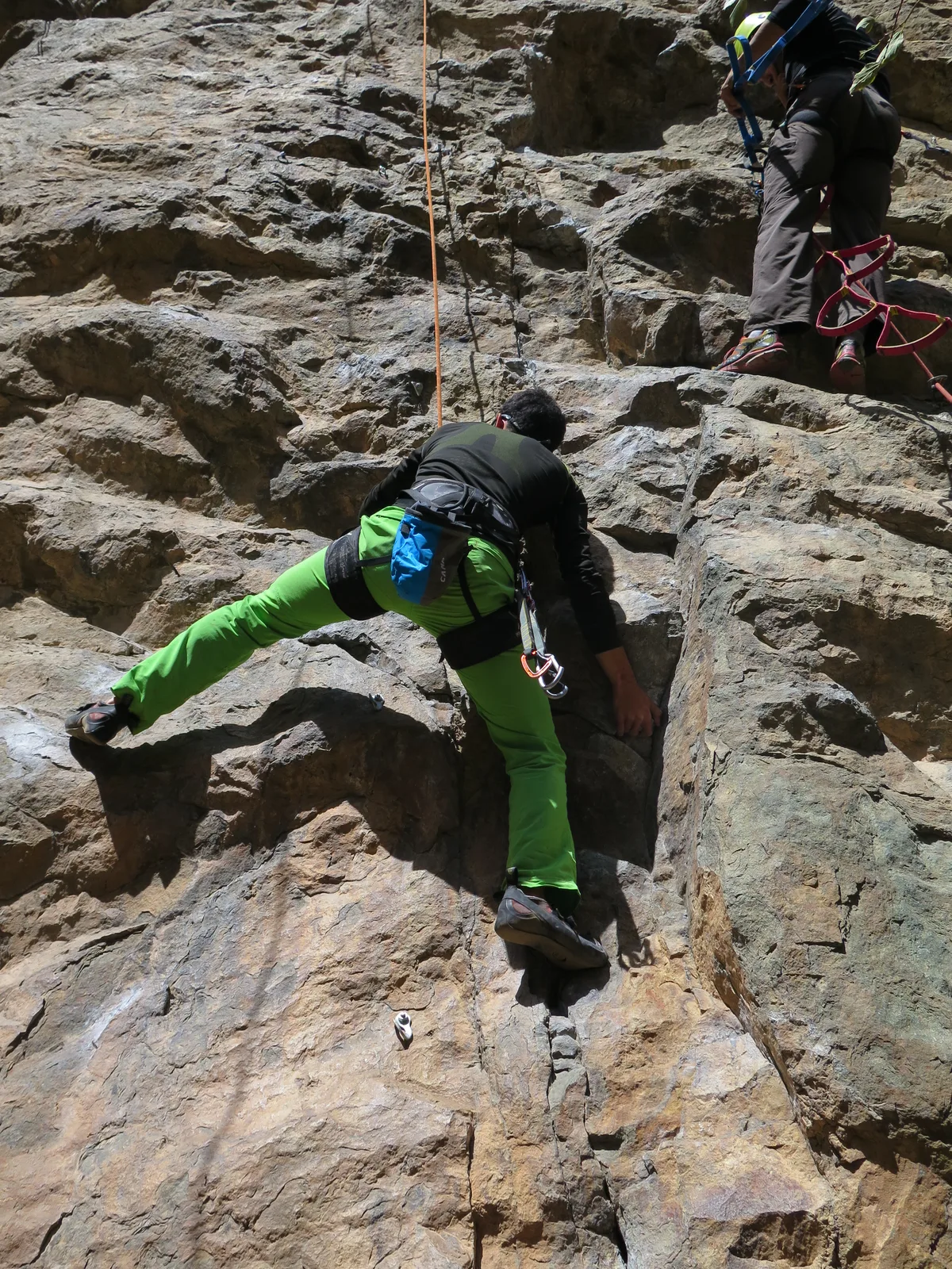 Alpine ridge climb