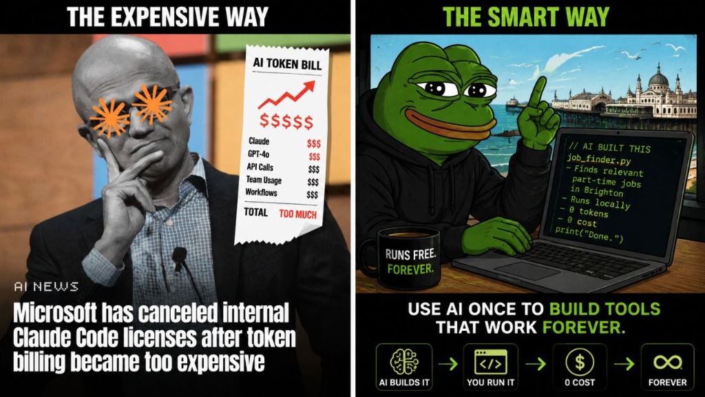 AI Token Crisis - Smart Way vs Expensive Way